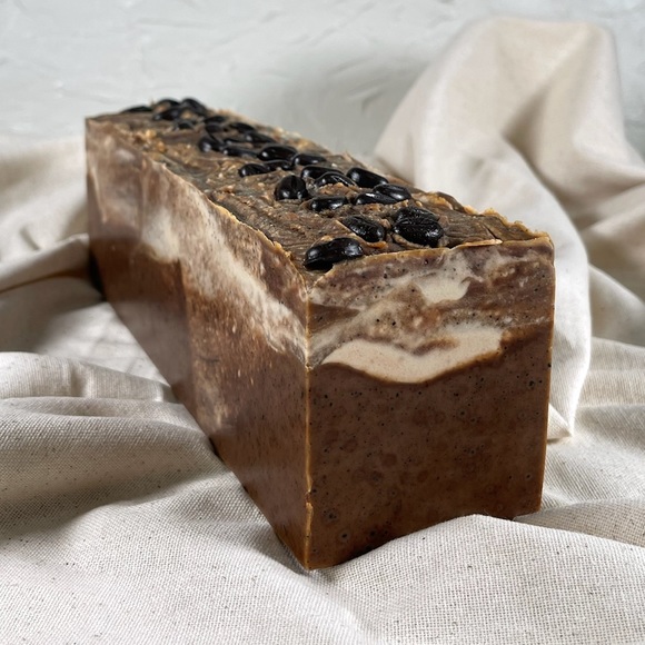 "Latte" Coffee & Goat Milk Artisan Soap Bar - Picture 2 of 9